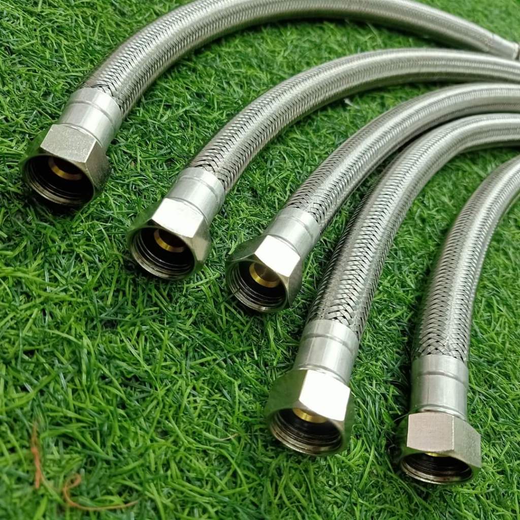 Dây Cấp Nước Inox 304 Phi 19 mm  Dây Cấp Nước Bồn Cầu-Bình Nóng Lạnh-Máy Giặt-Vòi Sen