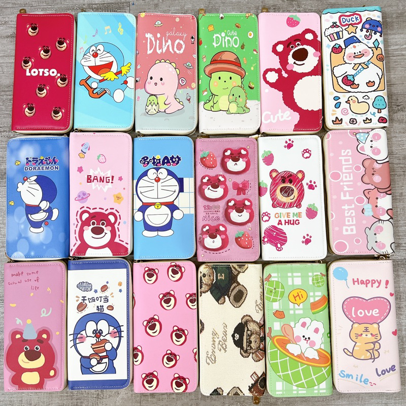 Ví nữ dài cầm tay đẹp dễ thương cute nhiều ngăn có khóa kéo để thẻ, để điện thoại