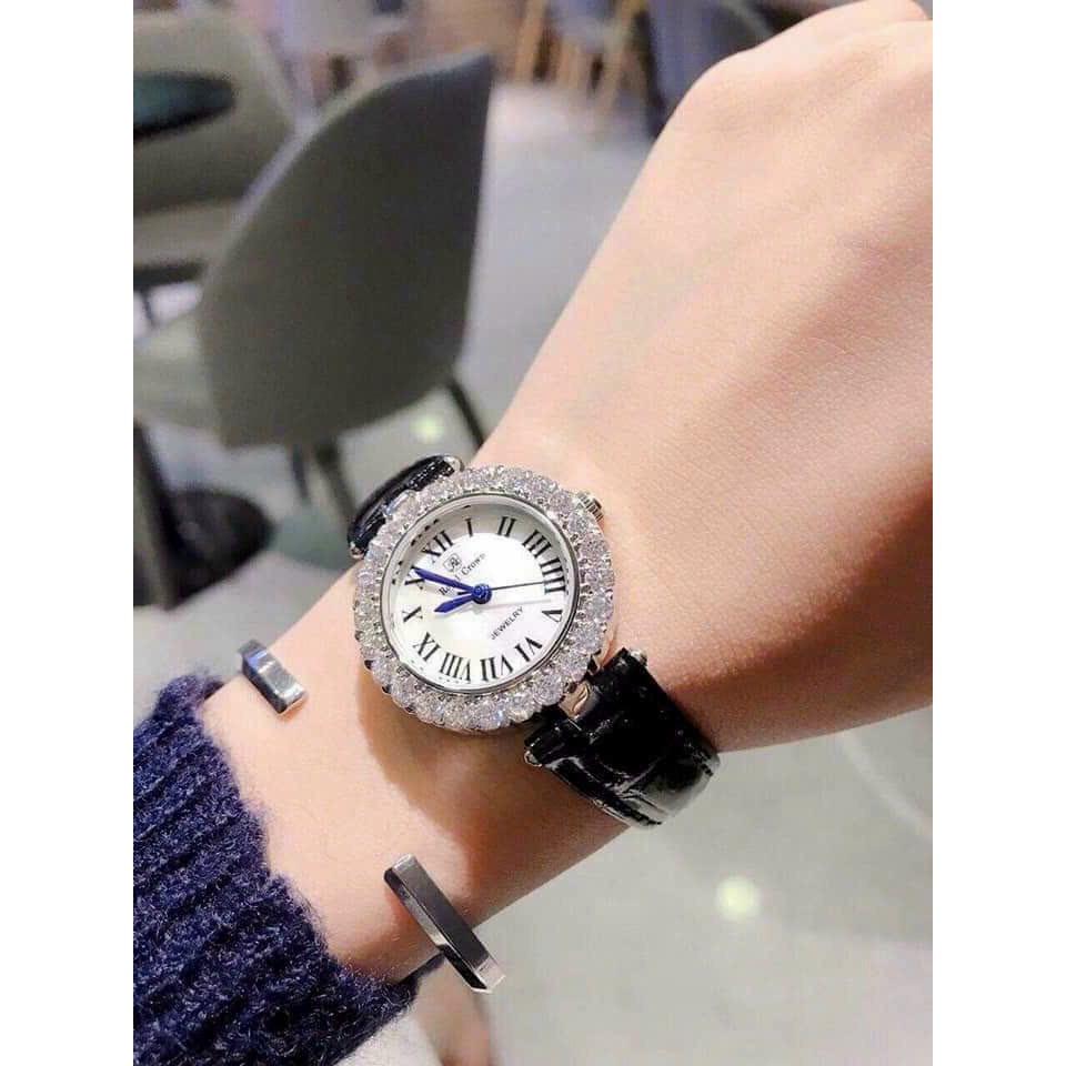 Đồng hồ Nữ ROYAL CROWN dây da - cao cấp