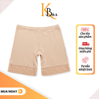 Quần Đùi Mặc Trong Váy Cotton Co Dãn Phối Ren Mềm Mại Nữ Tính KBRA 0125