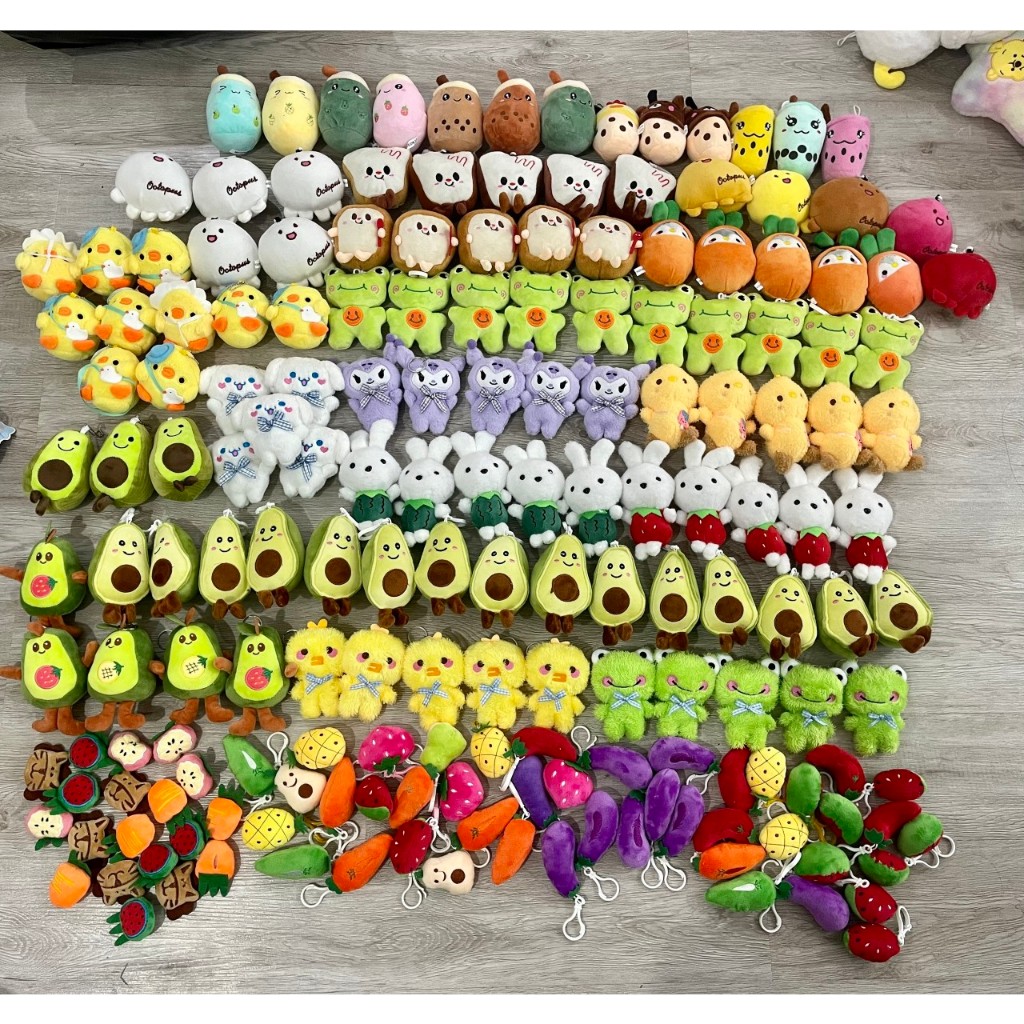 Móc Khóa Gấu Bông Cute, Móc Khóa Hoạt Hình Siêu Đáng Yêu