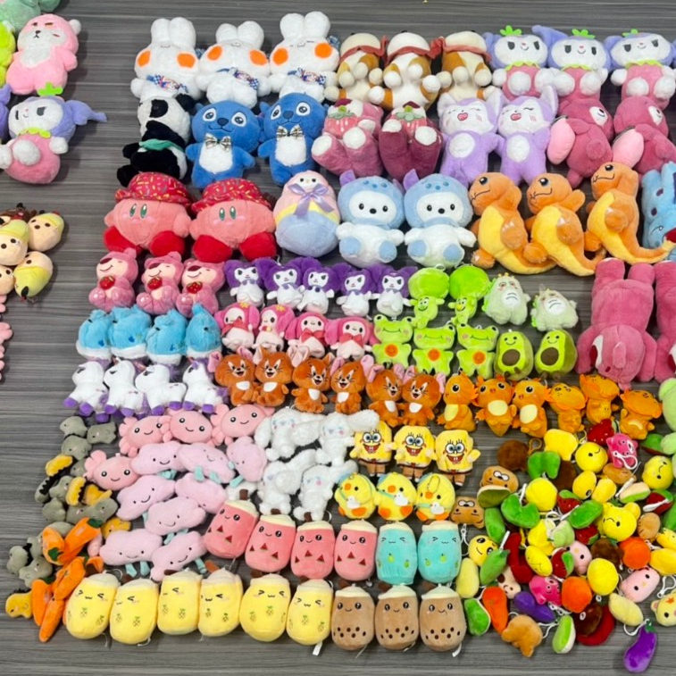 Móc Khóa Gấu Bông Cute, Móc Khóa Hoạt Hình Siêu Đáng Yêu