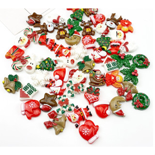  Combo 10 charm giáng sinh trang trí tiểu cảnh phụ kiện nail trang trí ốp theo tone màu diy stellariva 