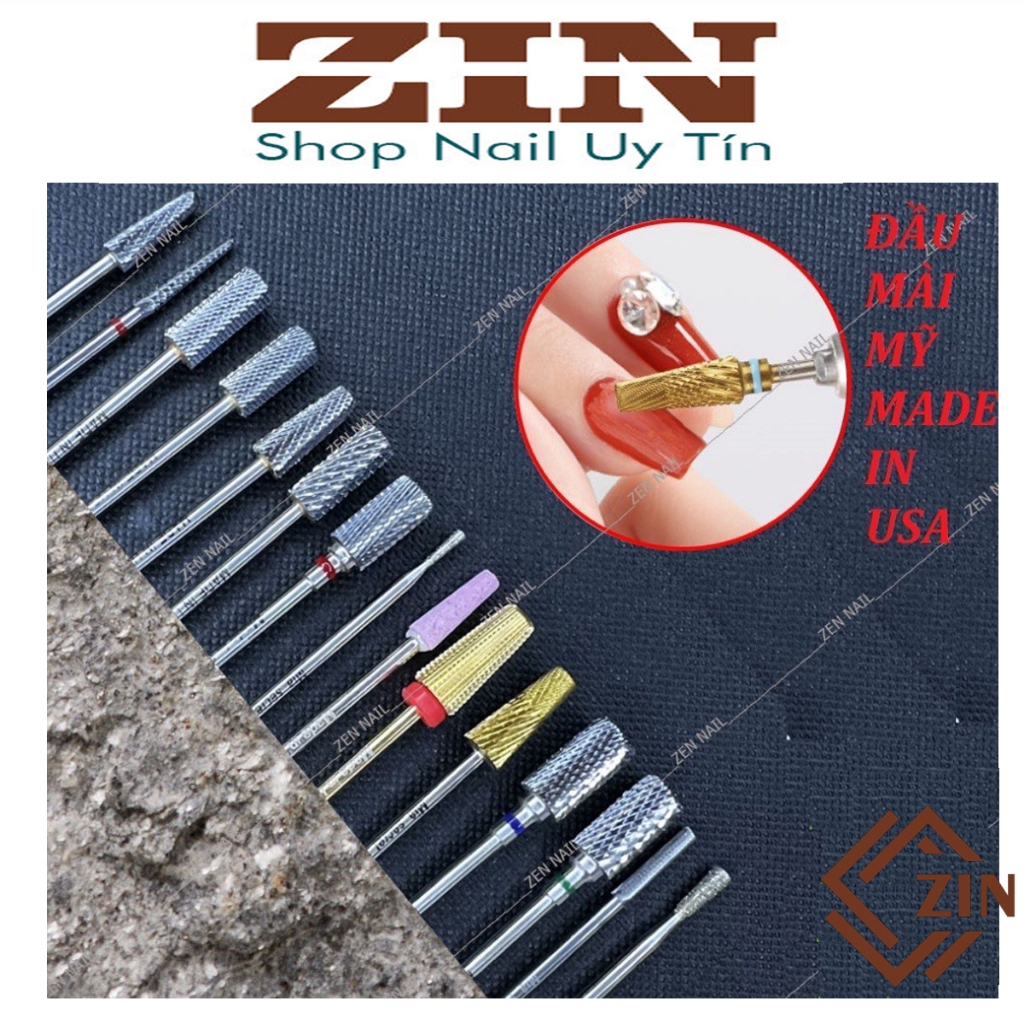 Đầu mài móng đầu mài Phá, mịn, khóe tròn Cuticle,Trọn bộ đầy đủ