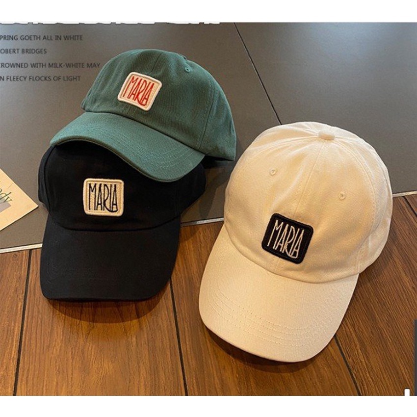 Mũ lưỡi trai nam nữ, nón kết thêu chữ nhiều mẫu đẹp thời trang phong cách Ulzzang