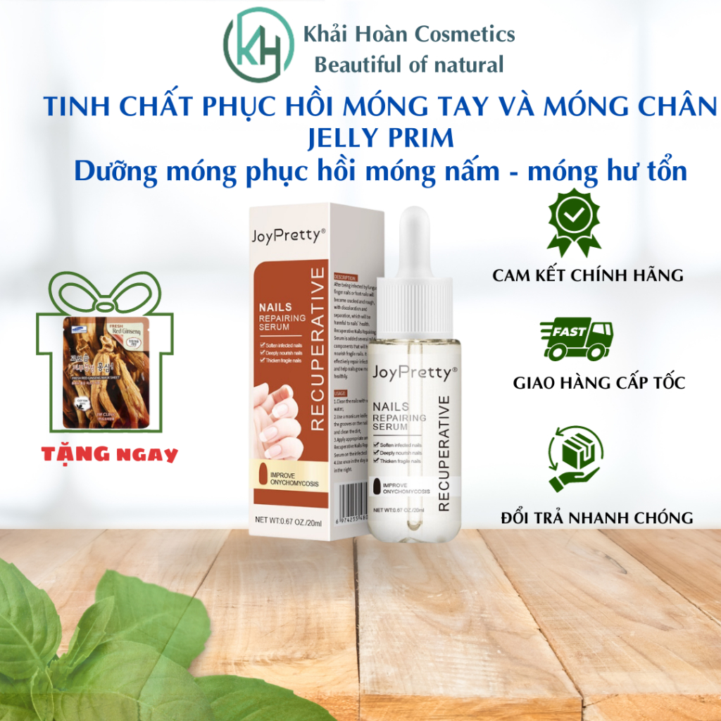 Tinh chất phục hồi móng tay và móng chân Jelly Prim dưỡng móng phục hồi móng nấm - móng hư tổn
