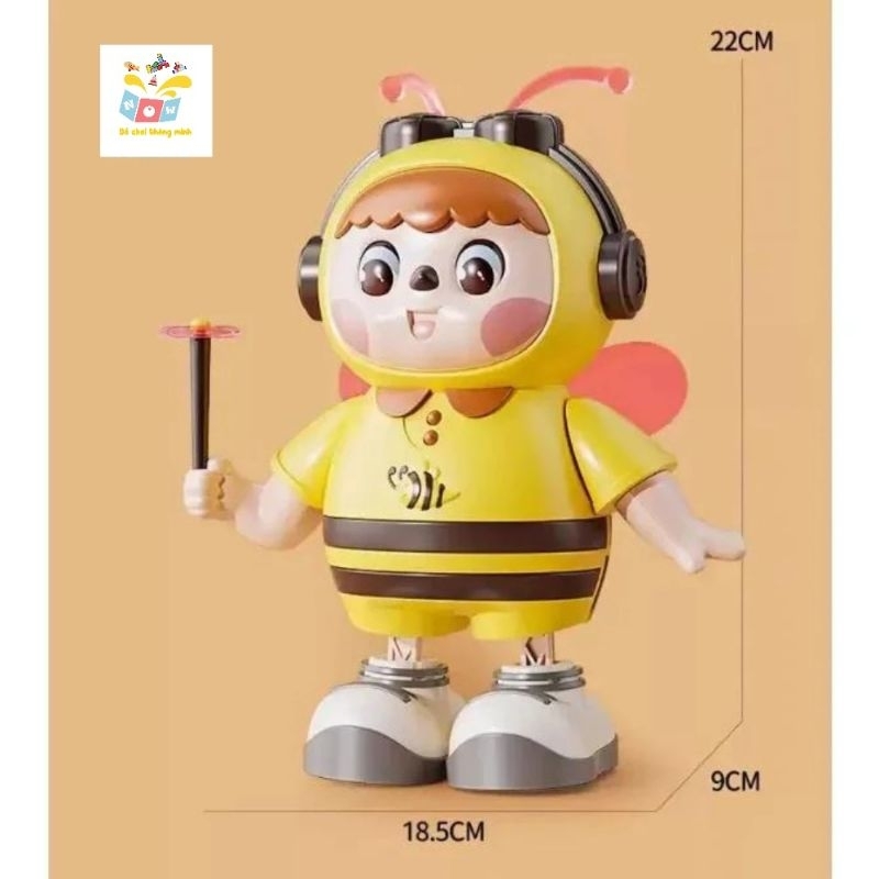 Đồ chơi thỏ đánh đàn guitar cho bé, Ong vàng nhảy múa có nhạc và đèn vui nhộn