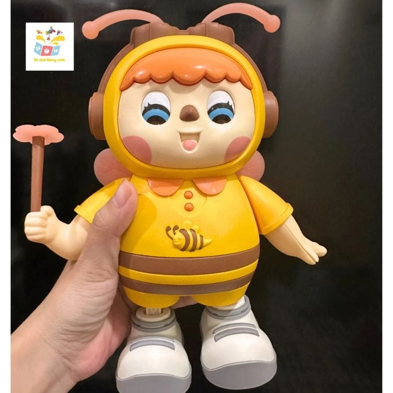 Đồ chơi thỏ đánh đàn guitar cho bé, Ong vàng nhảy múa có nhạc và đèn vui nhộn