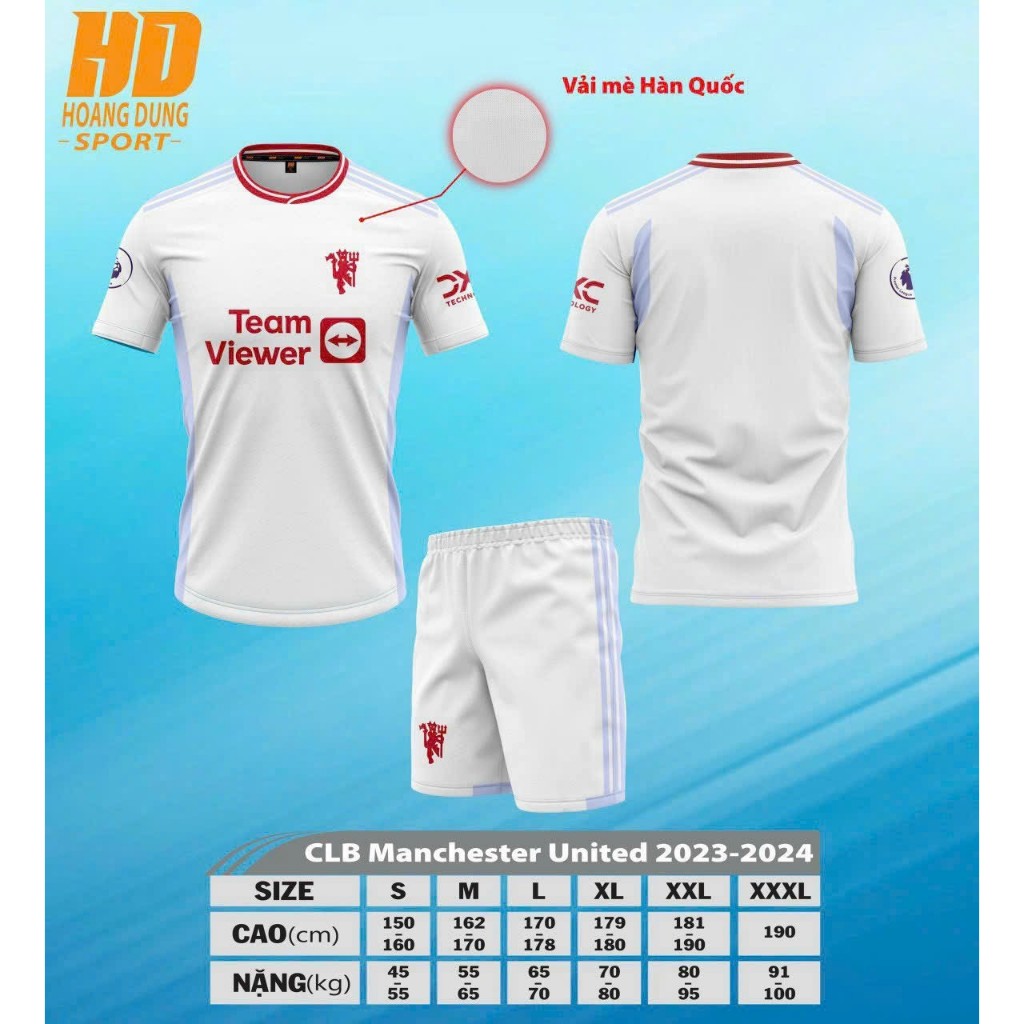 Áo Bóng Đá Aobongda.net Các Clb Mu Chelsea Arsenal Mancity Liverpool 23-24 Chât Liệu Vải Thun Co Giãn Mềm Mại