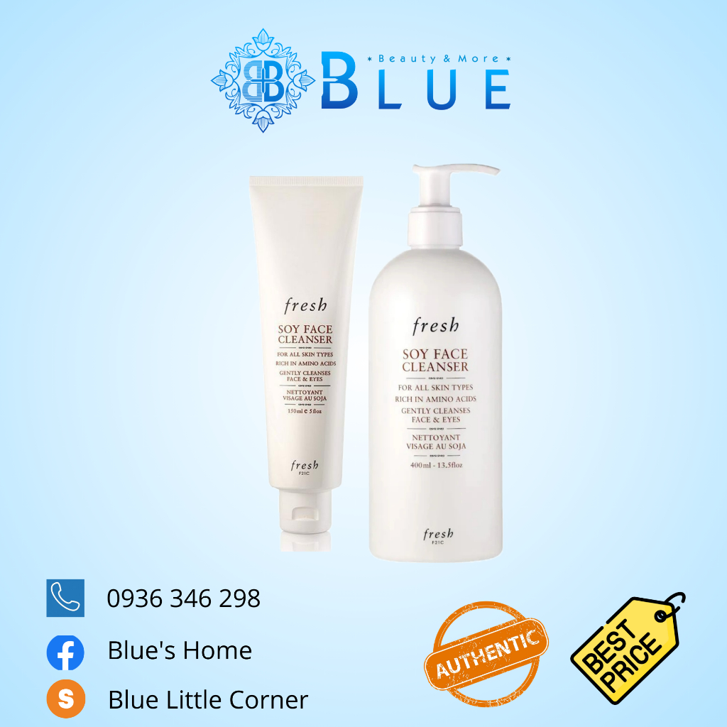 Sữa rửa mặt Fresh Soy Makeup Removing Face Wash