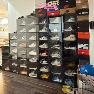 COMBO 20 HỘP ĐỰNG GIÀY NHỰA CỨNG PIGPOX CỬA NGANG TRONG SUỐT CAO CẤP SIZE LỚN