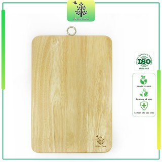 Thớt gỗ hình chữ nhật, có khoen size 30cm | gỗ đức thành 03071 | đạt chứng nhận vsattp