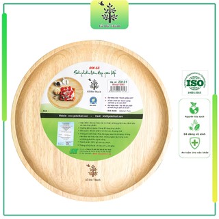 Đĩa khay gỗ size lớn 26.5cm | Gỗ Đức Thành 23131 | Đựng Đồ Ăn | Trang Trí | Chụp Hình