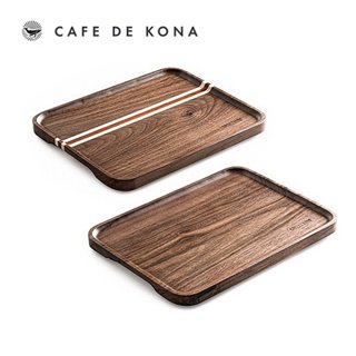 Volcano Khay gỗ óc chó lớn hiệu Cafede Kona