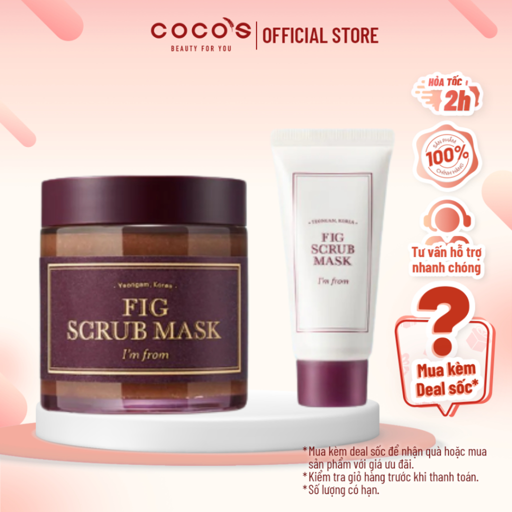 Mặt Nạ Tẩy Tế Bào Chết I’m From Fig Scrub Mask 30g/120g