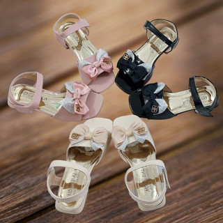 Dép xandal 2cm điệu đà tạo dáng cho bé gái 3=>8t dép quai hậu học sinh nơ chữ B mã DSB01.