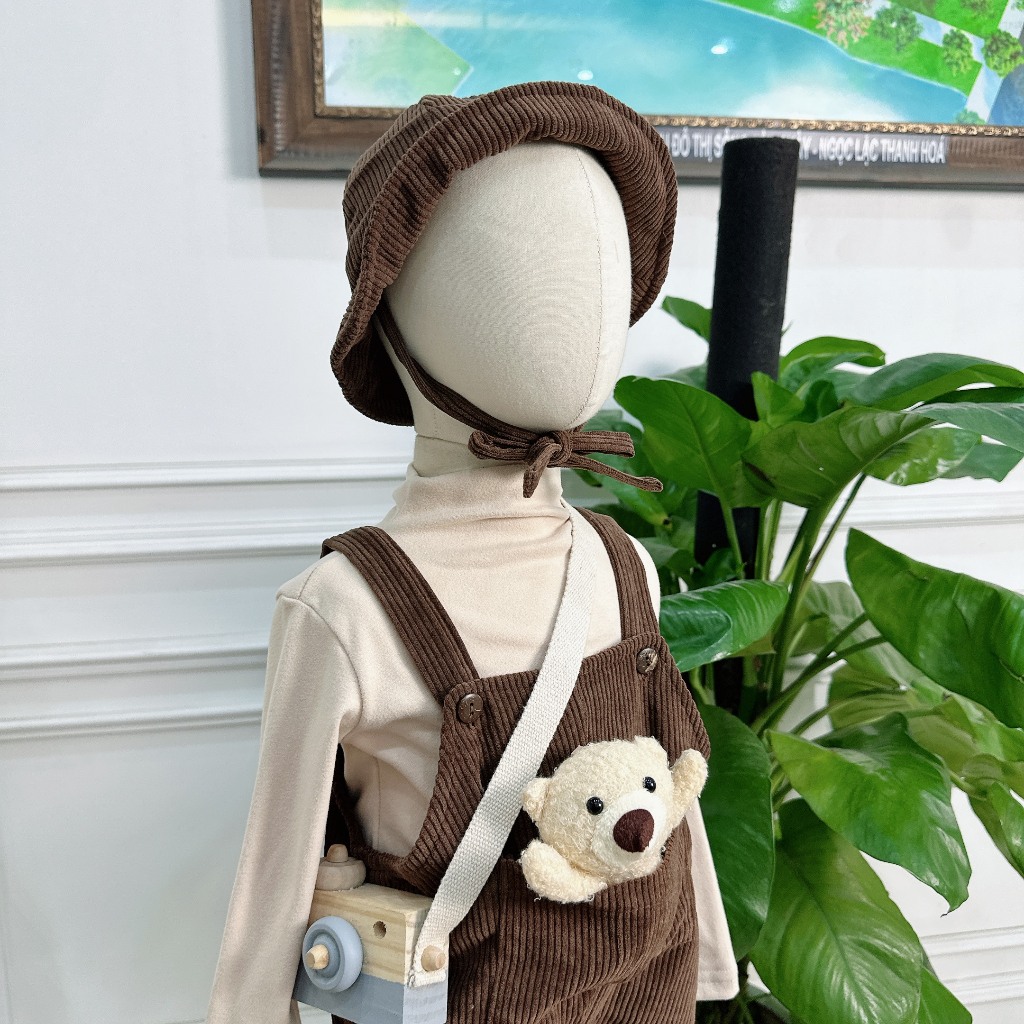 Yếm nhung hàn quốc cho bé trai bé gái
