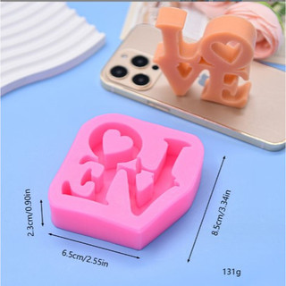 Khuôn rau câu silicon 4D LOVE