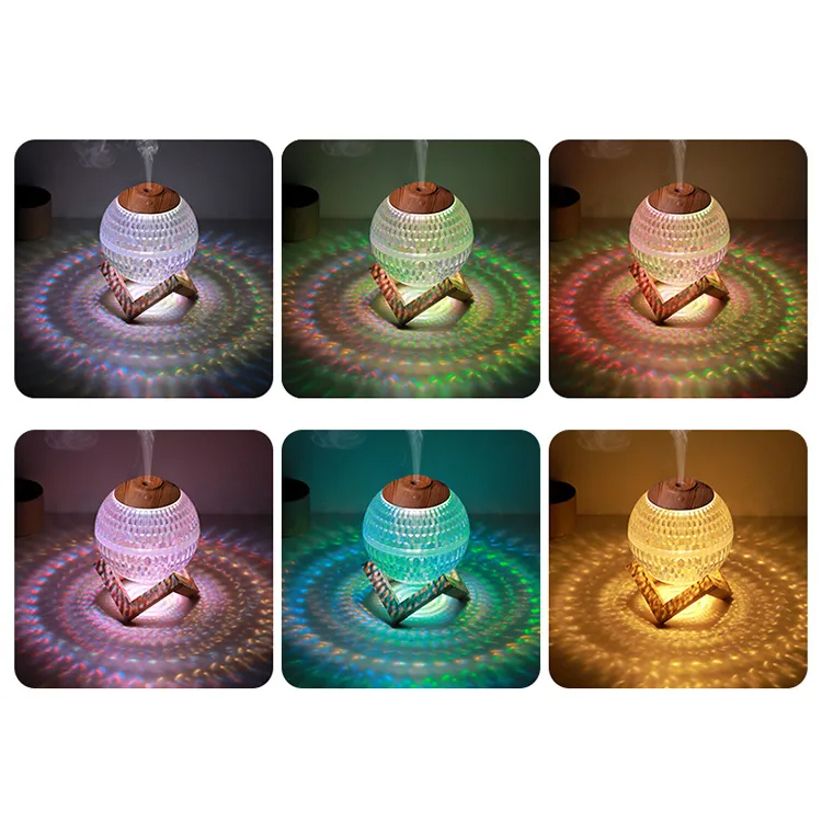 Máy xông tinh dầu và tạo ẩm không khí Model E346 - Quả cầu phát sáng 7 màu - Công dụng tạo ẩm, khuyếch tán hương thơm