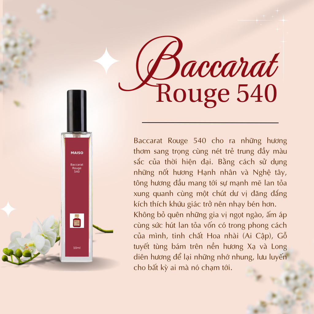 Nước Hoa Chiết Baccarat Rouge 540 EDP 10ML