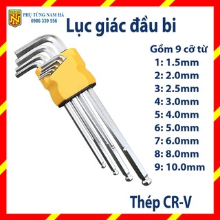 Bộ lục giác lục lăng đầu bi đa năng 9 món