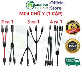 MC4 chữ Y vào 2 ra 1, vào 3 ra 1, vào 4 ra 1, vật liệu cách nhiệt PPO,chống nước IP67,điện áp 1500V