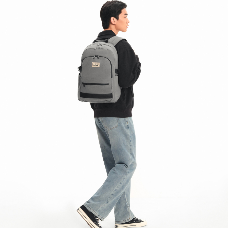 Balo BAMA New Basic Backpack NB102 chống nước chống sốc đựng laptop 15.6 inch