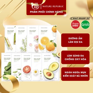 Mặt Nạ Dưỡng Ẩm Chiết Xuất Từ Thiên Nhiên Nature Republic Real Nature Mask Sheet 23ml