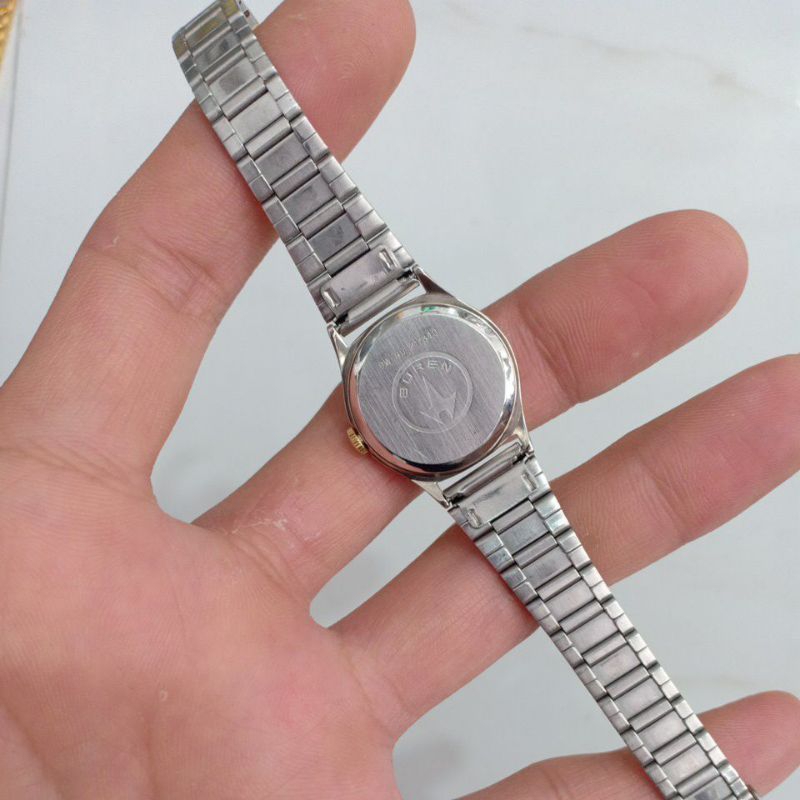 Đồng hồ nữ si thụy hiêuk BUREN demi mạ vàng độ mới cao 95%