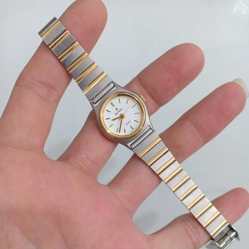 Đồng hồ nữ si thụy hiêuk BUREN demi mạ vàng độ mới cao 95%