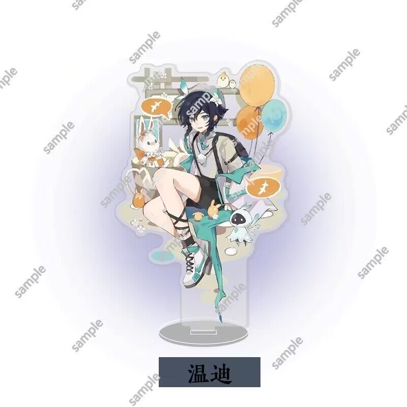 Mô hình Genshin Impact | Standee acrylic mica ver khu vui chơi giải trí Venti Xiao Wanderer Kazuha Scaramouche