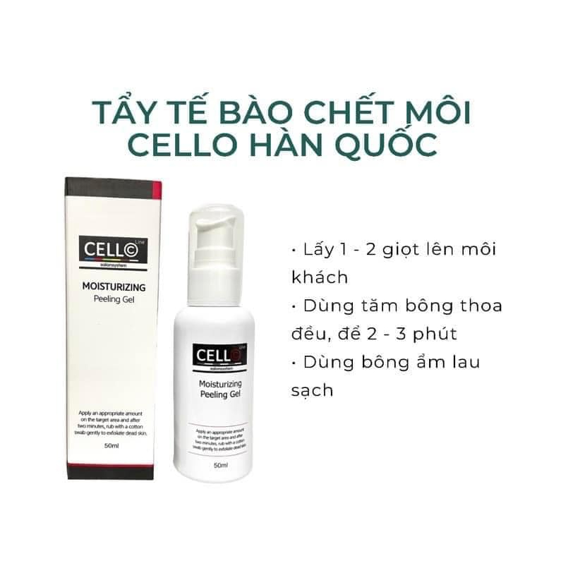 Tẩy tế bào chết cello Hàn Quốc Chính Hãng, tẩy da chết môi cello lọ 50ml chính hãng