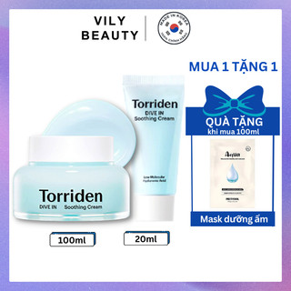   Kem dưỡng cấp ẩm phục hồi Torriden Dive-in Soothing Cream 100ml