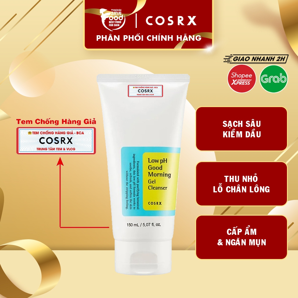 Sữa Rửa Mặt Dạng Gel Cosrx Low pH Good Morning Gel Cleanser