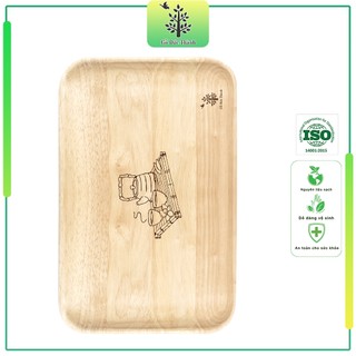 Đĩa khay gỗ hình chữ nhật Size trung | Gỗ Đức Thành - 25141 | Đựng Đồ Ăn | Trang Trí