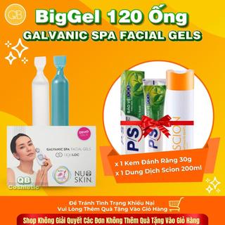 Biggel nuskin chạy kèm galvanic facials spa - 60 cặp 120 ống - big gel