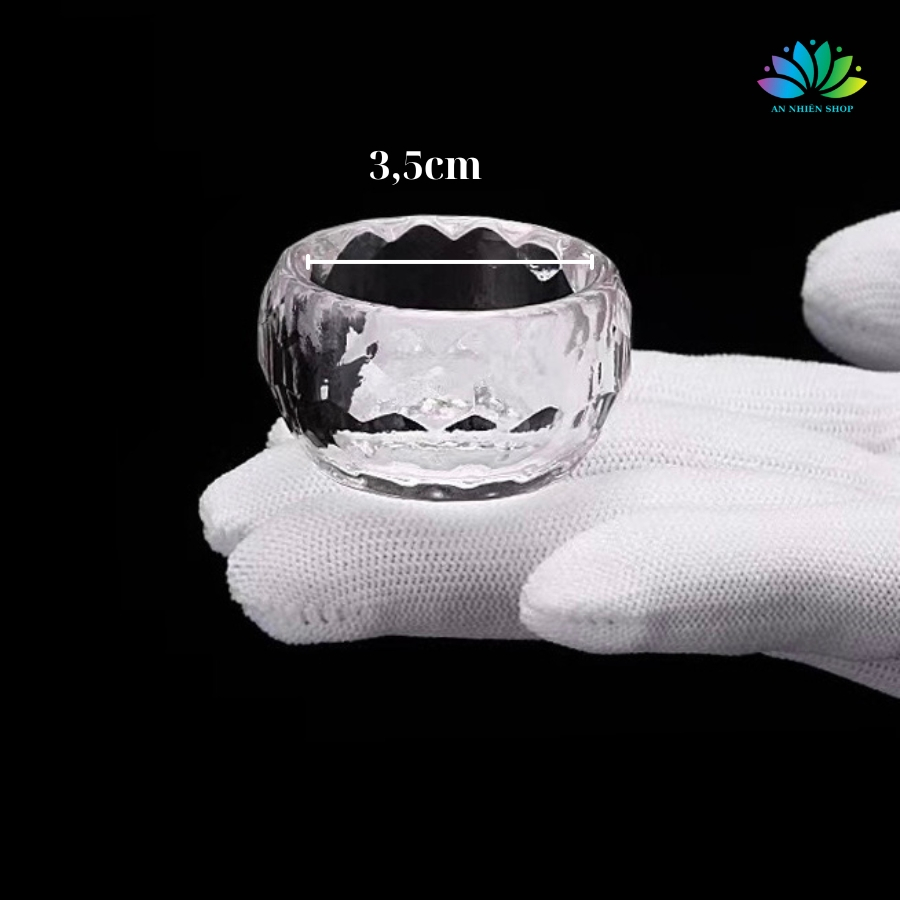 Bộ Chén Cúng Dường Thủy Tinh Trong Suốt , Đồ Thờ Cúng , Phong Thủy An Nhiên Cao Cấp