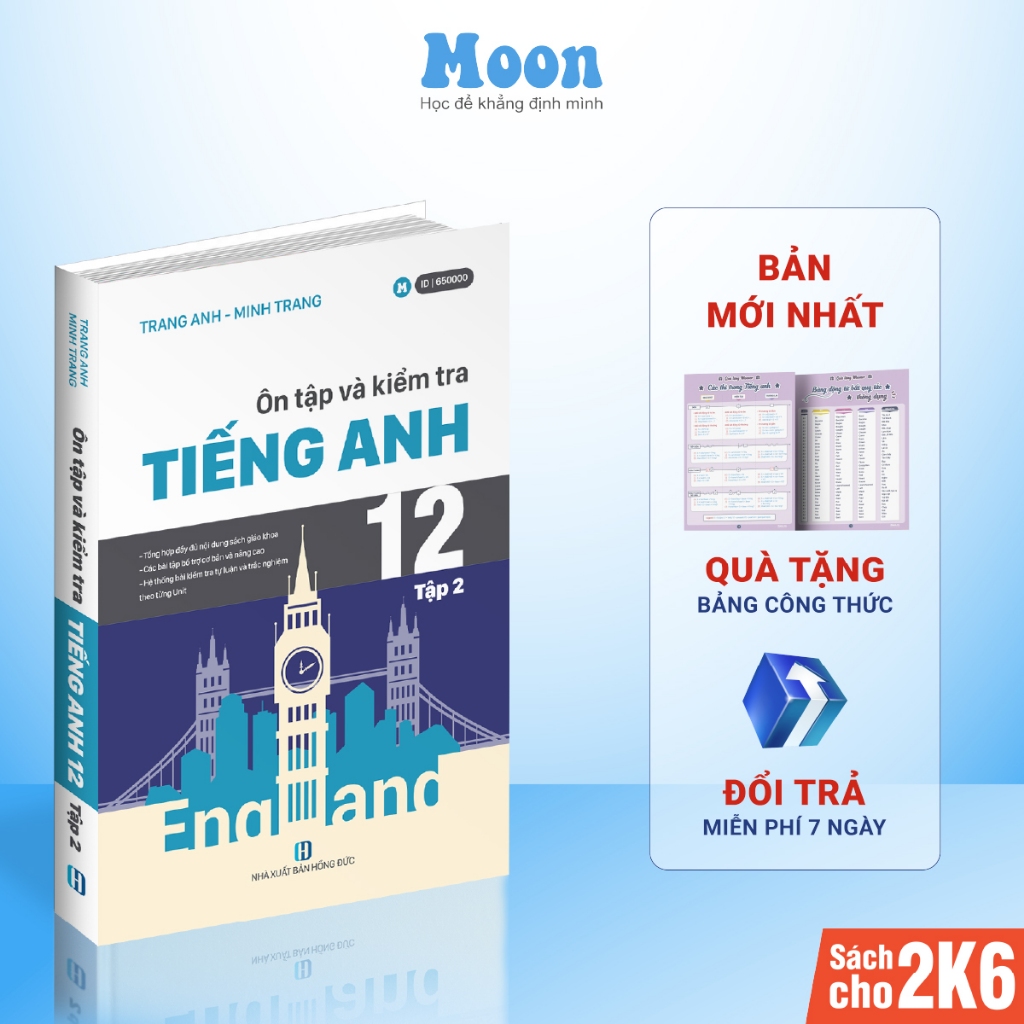 Sách Tiếng Anh cô Trang Anh: Ôn tập và kiểm tra Tiếng anh tập 2 chương trình mới