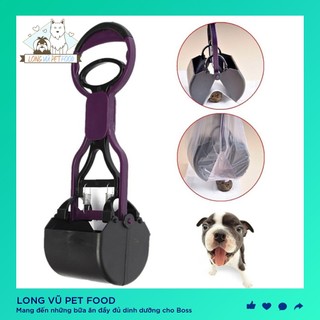 Dụng cụ hốt phân chó mèo - cây gắp phân chó mèo - long vũ pet food