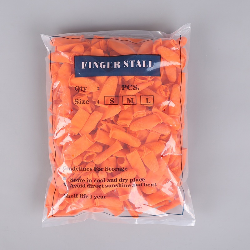 Bao ngón tay cam sần chống tĩnh điện dùng trong công nghiệp điện tử, yte, spa, ,nail, xăm hình