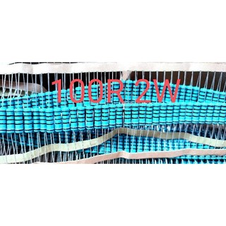 Điện trở 100r 2w 5 vạch màu sai số ± 1% điện trở 100 ohm 2w chất lượng cao chân cắm dip-2