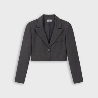 Áo blazer croptop nữ Tanki Crop Blazer dáng ngắn, chất liệu dày dặn