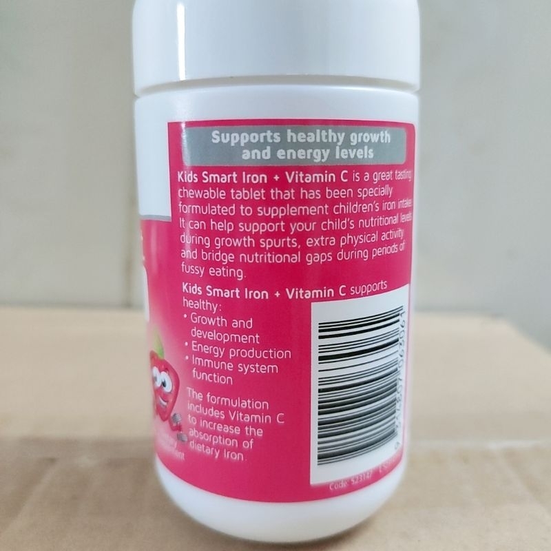 Viên nhai vitamin c và sắt Nature's way kids smart 50 viên