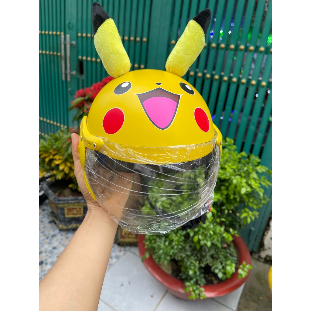 nón bảo hiểm cho e bé 2 đên 7t (pikachu)