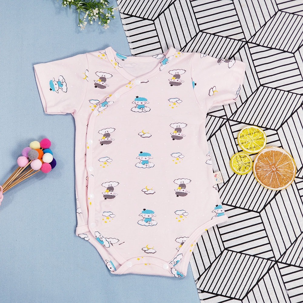 Bộ Cộc Tay Cotton Cao Cấp Nút Gài Chéo Dành Cho Bé từ 3 đến 10 Ký