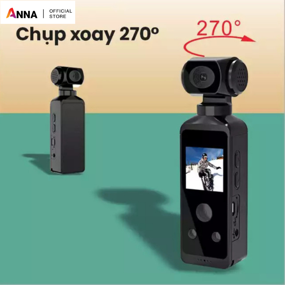 Camera GOPRO POCKET 2 máy quay phim cầm tay camera mini, ống kính xoay 270 độ, chất lượng hình ảnh video sắc nét 4K
