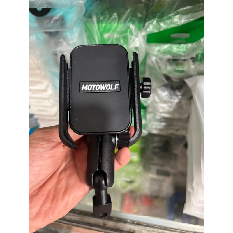 Giá đỡ điện thoại Motowolf xoay 360, Giá kẹp điện thoại cho xe máy MOTOWOLF MDL2821