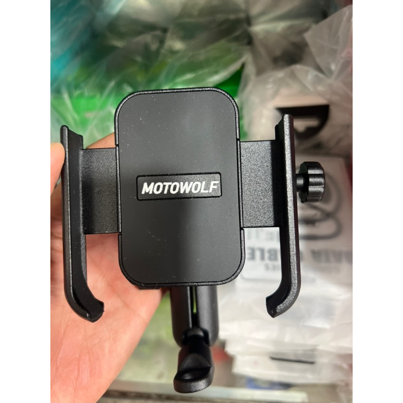 Giá đỡ điện thoại Motowolf xoay 360, Giá kẹp điện thoại cho xe máy MOTOWOLF MDL2821