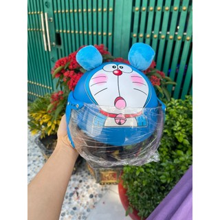 Nón bảo hiểm kính càng doremon cho e bé từ 2t đến 7t chống bụi