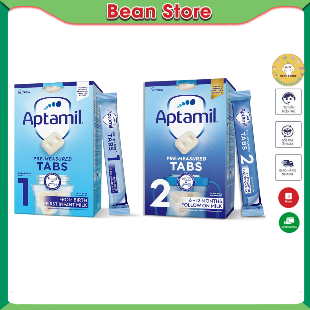Sữa Aptamil thanh UK hộp 24 thanh - Beanstore